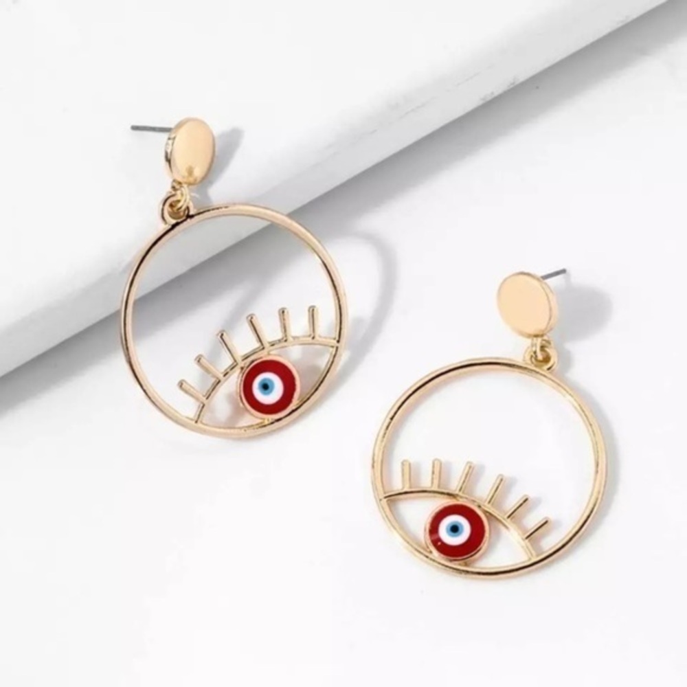 3/$30 💛 Evil Eye Drop Earrings